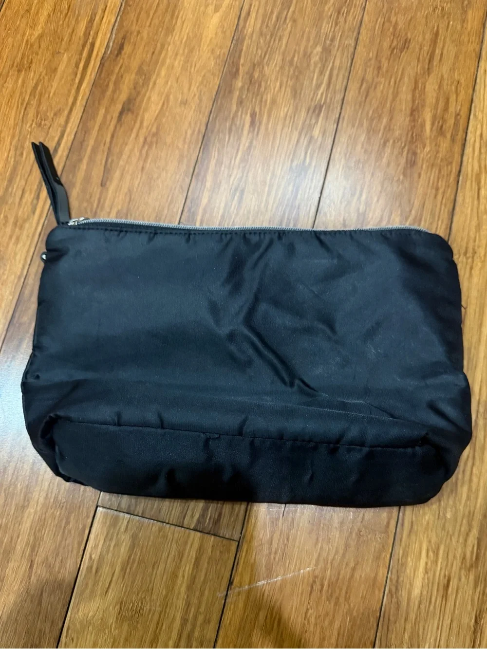 Victoria's Secret Black Cosmetic Pouch with Metallic Script